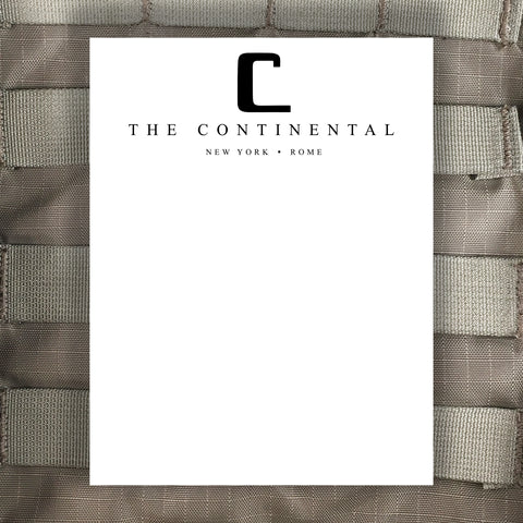 The Continental Hotel Notepad - Tactical Outfitters