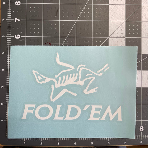 Fold'Em 6" x 4" Vinyl Cut Sticker - Tactical Outfitters