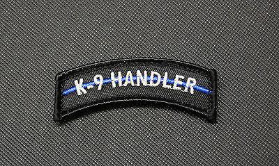 K9 HANDLER THIN BLUE LINE TAB MORALE PATCH - Tactical Outfitters