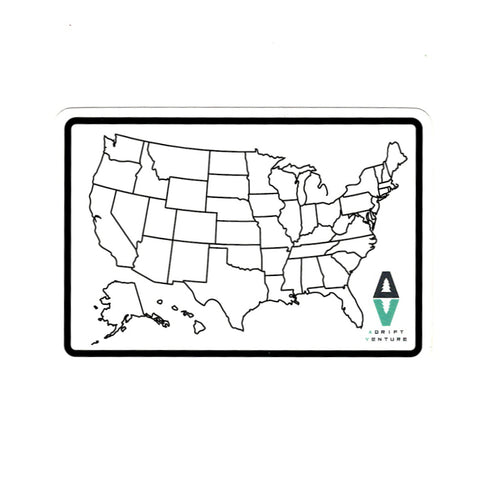 ADRIFT VENTURE US TRACKER MAP STICKER - Tactical Outfitters