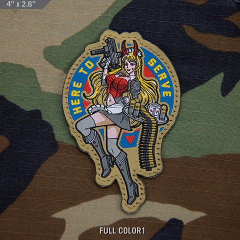 Here To Serve Anime Morale Patch - Tactical Outfitters