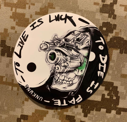 To Live Is Luck Sticker - Tactical Outfitters