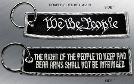 WE THE PEOPLE EMBROIDERED KEYCHAIN TAG - Tactical Outfitters