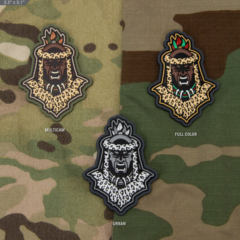Zulu Warrior Head PVC Morale Patch - Tactical Outfitters