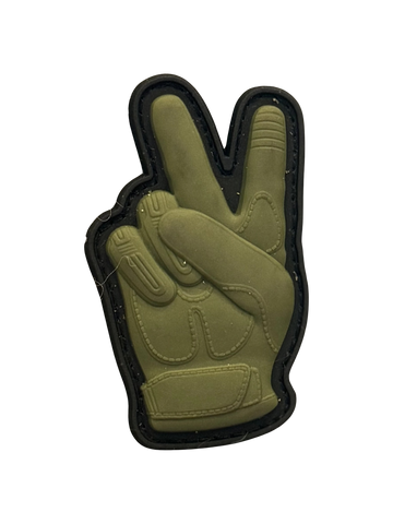 Tactical Glove Peace Sign PVC Morale Patch - Tactical Outfitters