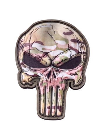 Multicam Skull PVC Morale Patch - Tactical Outfitters