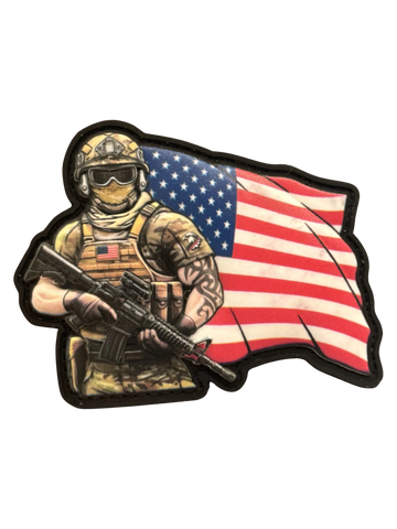 Bravo Patriot PVC Morale Patch - Tactical Outfitters
