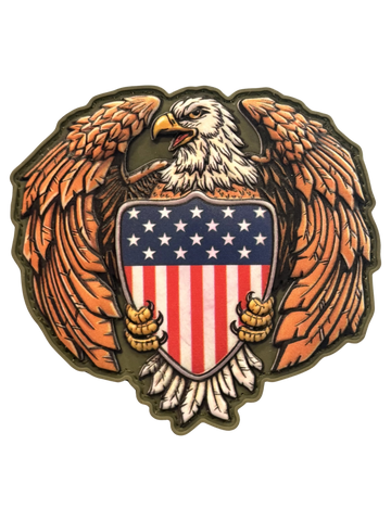 American Eagle Shield PVC Morale Patch - Tactical Outfitters