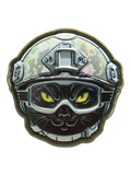 Tactical Black Cat PVC Morale Patch - Tactical Outfitters