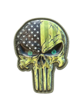 Subdued US Flag Skull  PVC Morale Patch - Tactical Outfitters