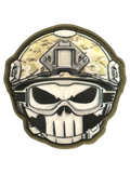 Tactical Skull Camo PVC Morale Patch - Tactical Outfitters