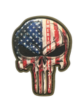 American Patriot Skull PVC Morale Patch - Tactical Outfitters