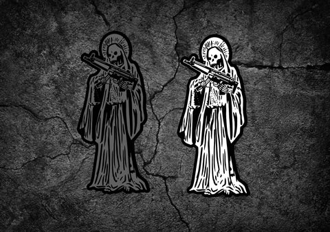 Pre-Order: MP5 Santa Muerte PVC Morale Patch