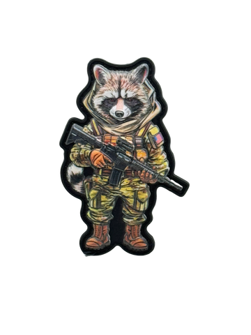 Tactical Raccoon PVC Morale Patch - Tactical Outfitters