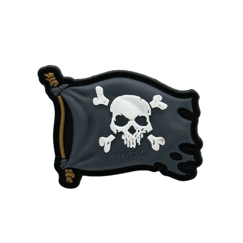 Skull & Crossbones Flag PVC Morale Patch - Tactical Outfitters