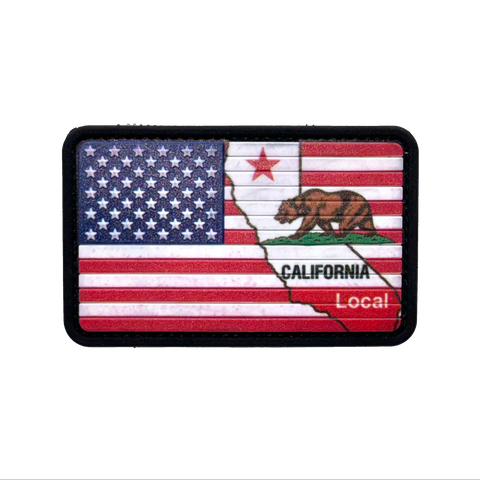 California Local Flag PVC Morale Patch - Tactical Outfitters