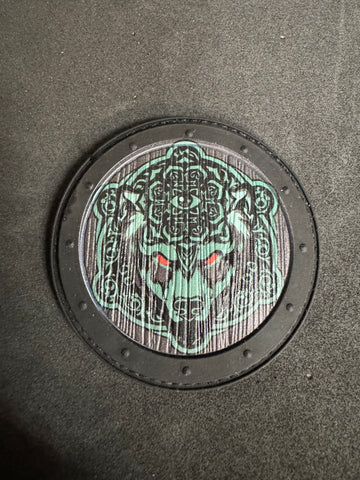 Viking Warrior Bear Shield PVC Morale Patch