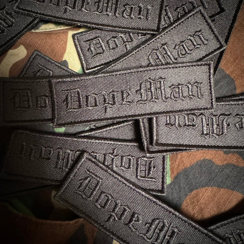 Dope Man (Subdued) Blackout Morale Patch - Tactical Outfitters