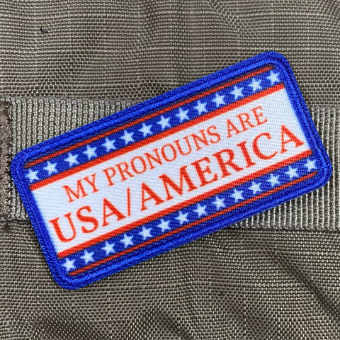 My Pronouns are USA/America Morale Patch - Tactical Outfitters