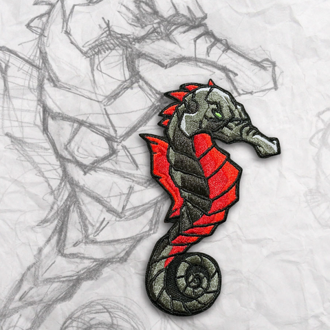 GRUMPY DARK SEAHORSE MORALE PATCH - Tactical Outfitters
