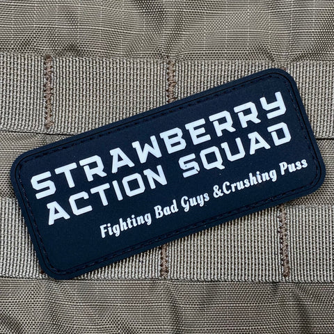 STRAWBERRY ACTION SQUAD PVC MORALE PATCH - Tactical Outfitters