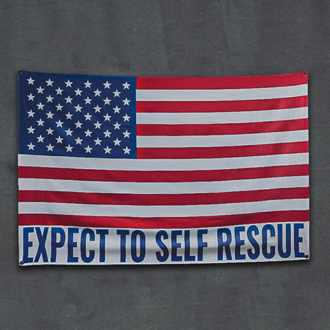 EXPECT TO SELF RESCUE AMERICAN FLAG - Tactical Outfitters