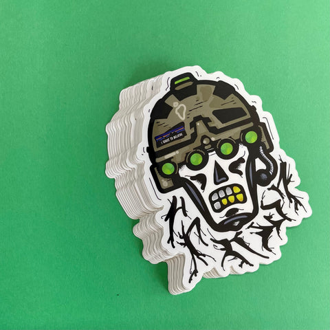 Bucket Head V2 Sticker - Tactical Outfitters