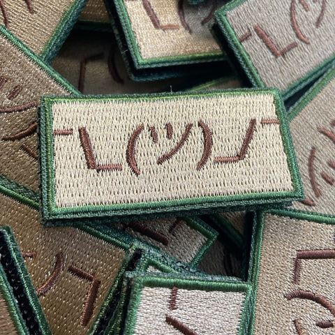 SHRUG EMOJI ¯\_(ツ)_/¯ SHRUGZ MORALE PATCH - Tactical Outfitters