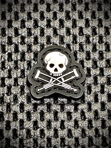 Skull & Crutches PVC Cat Eye Morale Patch - Tactical Outfitters