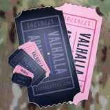 VALHALLA ADMIT ONE STICKER - Tactical Outfitters