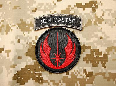 JEDI WARRIOR MASTER PATCH & TAB SET - BLACK & RED - Tactical Outfitters