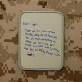 DEAR TROOPS LETTER MORALE PATCH - Tactical Outfitters