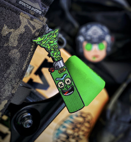 Dangerous Goods™️ Pickle Rick Portal Lighter Morale Patch - Tactical Outfitters