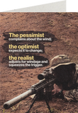 Pessimist Optimist Realist Greeting Card - Tactical Outfitters