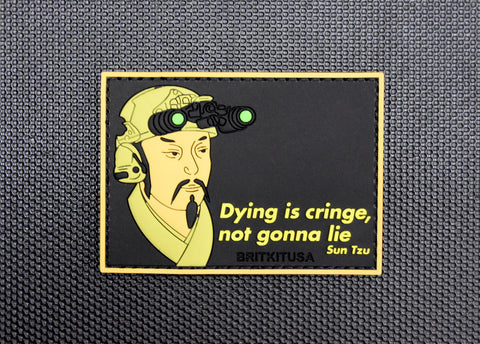 DYING IS CRINGE NOT GONNA LIE PVC MORALE PATCH - Tactical Outfitters