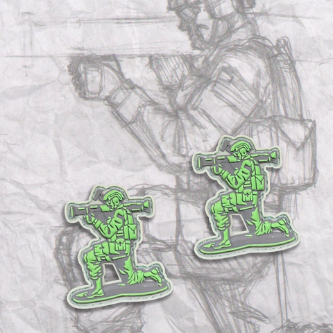 MINI ARMY MEN V2, PVC MORALE PATCH SET - Tactical Outfitters