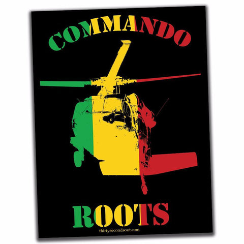 COMMANDO ROOTS STICKER - Tactical Outfitters