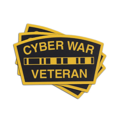 CYBER WAR VETERAN STICKER - Tactical Outfitters