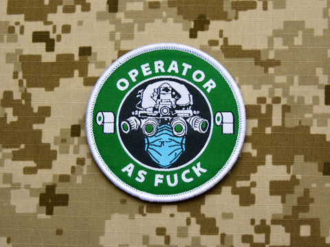 Operator As Fuck - Rona Edition -  Woven Morale Patch - Tactical Outfitters