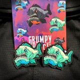 GRUMPY GLOW PIRANHA, PVC MORALE PATCH SET - Tactical Outfitters