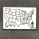 ADRIFT VENTURE US TRAVEL TRACKER MAP PVC MORALE PATCH - Tactical Outfitters
