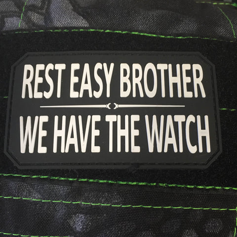 Rest Easy Brother PVC Morale Patch - Tactical Outfitters
