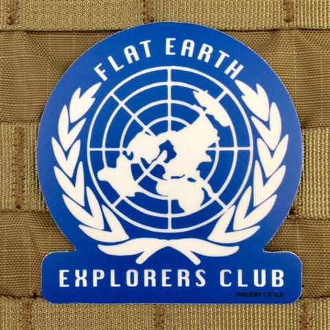 FLAT EARTH EXPLORERS CLUB STICKER - Tactical Outfitters