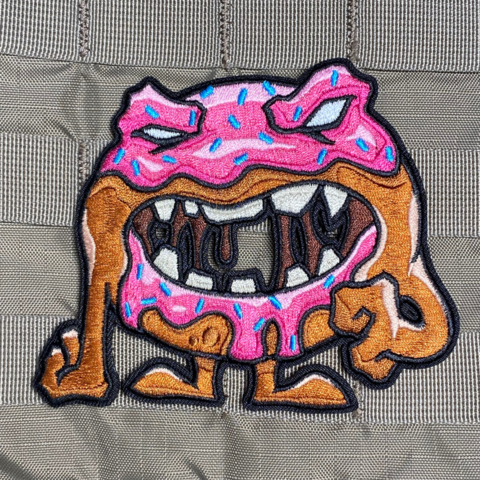 GRUMPY PINK DONUT MORALE PATCH - Tactical Outfitters