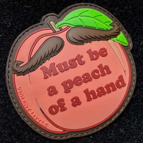 Peach Of A Hand Tombstone PVC Morale Patch - Tactical Outfitters