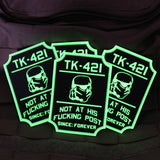 TK-421 GITD PVC Patch - Tactical Outfitters