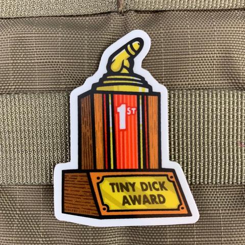 TINY DICK AWARD STICKER - Tactical Outfitters