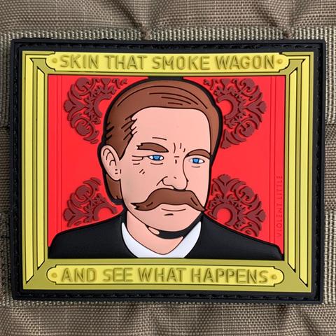 SKIN THAT SMOKE WAGON TOMBSTONE PVC MORALE PATCH - Tactical Outfitters