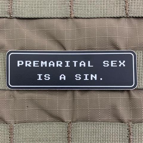 PREMARITAL SEX IS A SIN STICKER - Tactical Outfitters