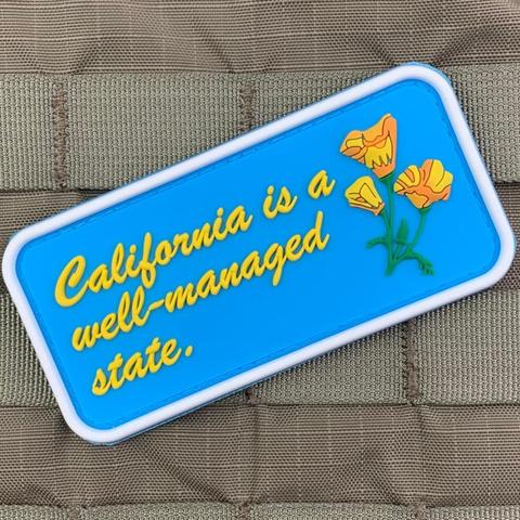 WELL-MANAGED CALIFORNIA PVC MORALE PATCH - Tactical Outfitters